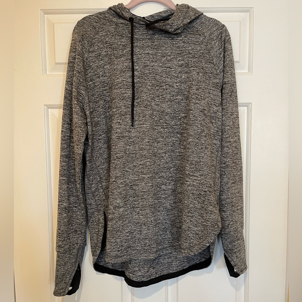 Two Tangerine pull over sweatshirts. Medium with thumb holes.